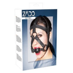 Leather Gag Harness By ZADO