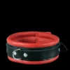 Luxe Gevoerde Rood Lederen Halsboei Van Saxos -Rimba Seksshop os 0100 1r narrow red collar 3550