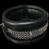 Luxe Lederen Gevoerde Chain-style Collar Van Saxos -Rimba Seksshop os 0102k 1s black leather chain style collar 10623