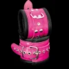Luxe Gevoerde Roze Enkelboeien -Rimba Seksshop os 0104 3p leather lined ancle cuffs 3548