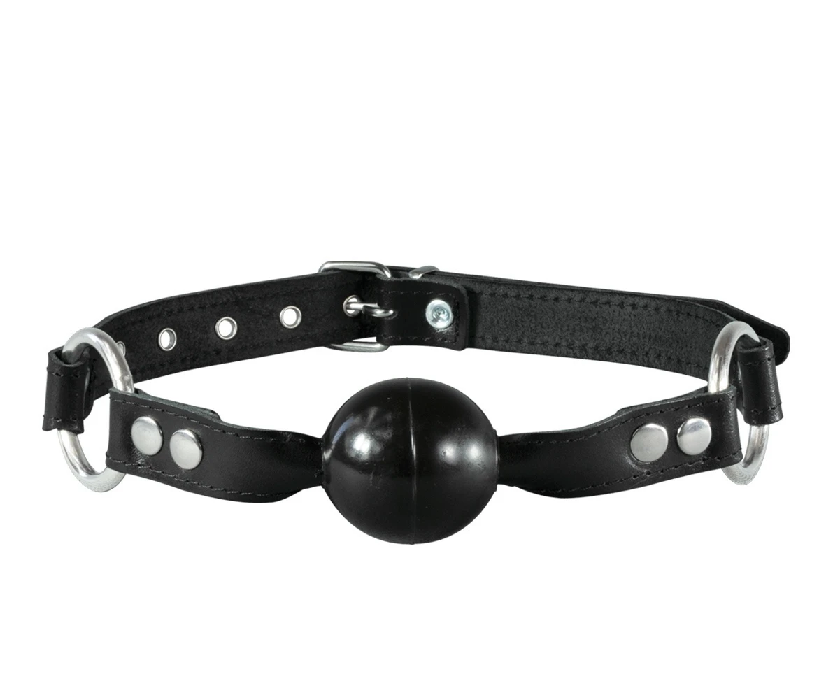 40 Mm Ball Gag Met Lederen Riem Van SaXos 6 40 Mm Ball Gag Met Lederen Riem Van SaXos - Afbeelding 4