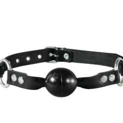 40 Mm Ball Gag Met Lederen Riem Van SaXos -Rimba Seksshop os 0120 standard sized pvc ball gag with leather strap 19191