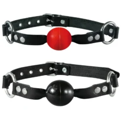 40 Mm Ball Gag Met Lederen Riem Van SaXos 11 40 Mm Ball Gag Met Lederen Riem Van SaXos -Rimba Seksshop os 0120 standard sized pvc ball gag with leather strap 19192 1