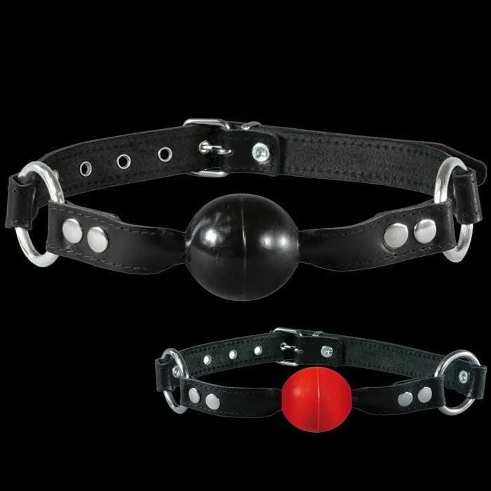 40 Mm Ball Gag Met Lederen Riem Van SaXos 4 40 Mm Ball Gag Met Lederen Riem Van SaXos - Afbeelding 2