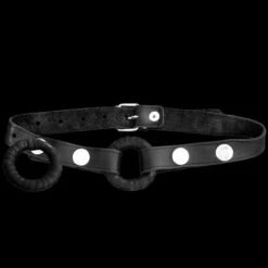 O-ring Gag Met Leder & Latex Beklede Stalen Ring 5 O-ring Gag Met Leder & Latex Beklede Stalen Ring -Rimba Seksshop os 0122 o ring gag leather latex by saxos 3564