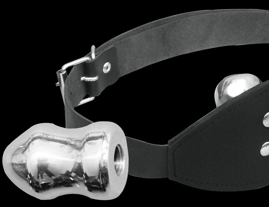 Lederen Mondknevel Met Aluminium Dildo En Penisgag Van Saxos 4 Lederen Mondknevel Met Aluminium Dildo En Penisgag Van Saxos - Afbeelding 2