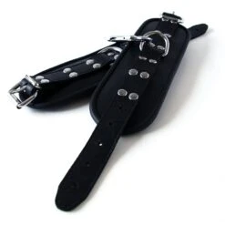 Saxos Lederen Luxe Handboeien Os-mi032 -Rimba Seksshop os 0363 2 saxos leather deluxe wristcuffs 20739