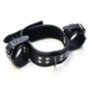 Saxos Lederen Halsband Met Handboeien Os-mi042 -Rimba Seksshop os mi042 saxos leather collar with wristcuffs 22051 1