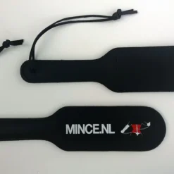 Zwart Lederen Mince Spank Me Paddle Van Saxos -Rimba Seksshop os mince paddle double layerd leather mince spank me paddle 17941