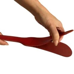 Rode Dubbel Lederen Paddle