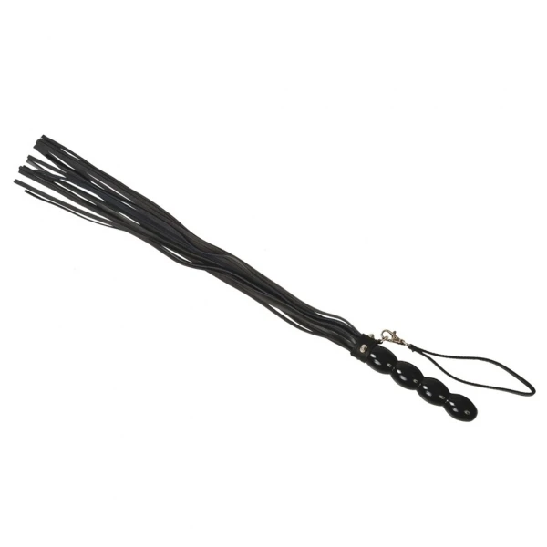 Flogger Met Houten Balhandvat Van P.M. Body Leather 4 Flogger Met Houten Balhandvat Van P.M. Body Leather - Afbeelding 2