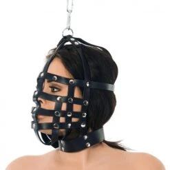 Riemen Masker Met Ophangring Aan Bovenzijde Van Rimba 7601 -Rimba Seksshop ri 7601 muzzle mask with hanging ring on top 25669