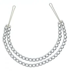 Rimba BDSM Tepelklemmen Met Dubbele Ketting -Rimba Seksshop ri 7837 nipple clamps with double chain 10073