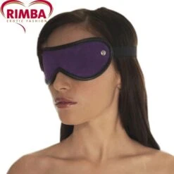 Paars Suede Oogmasker Van Rimba #7940