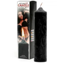 Grote Zwarte Hot Wax BDSM-Kaars Van Rimba-8115 Ø 4.9 X 20.5 Cm