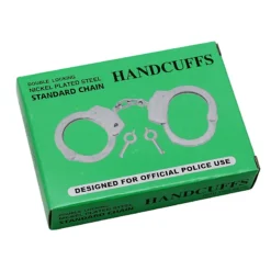 RIMBA - METAL POLITIE HANDBOEIEN Extra Zwaar -Rimba Seksshop rimba stalen politie handboeien 265 gram 2