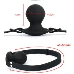 Electro-sex Silicone Mouth Gag Met Draadloze Afstandsbediening -Rimba Seksshop shock ballgag 5