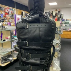 Volledig Lederen Gevoerde Dwangbuis Van NL Leather 11 Volledig Lederen Gevoerde Dwangbuis Van NL Leather -Rimba Seksshop straightjacket back nlleather