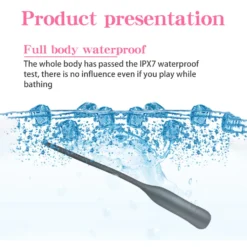 10 Programma Zwarte Urethrale Siliconen Sound-Vibrator -Rimba Seksshop usb sound 6 1