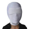 Volledig Gesloten Wit Spandex Masker Met Gewatteerde Blinder 1 Volledig Gesloten Wit Spandex Masker Met Gewatteerde Blinder -Rimba Seksshop white spandex hood