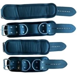Premium Quality Leather Wrist Cuffs By SaXos -Rimba Seksshop wide hand feet cuffs