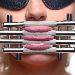 Stainless Steel Lips And Tongue Press By Master Series -Rimba Seksshop xr ae748 stainless steel lips and tongue press 19022